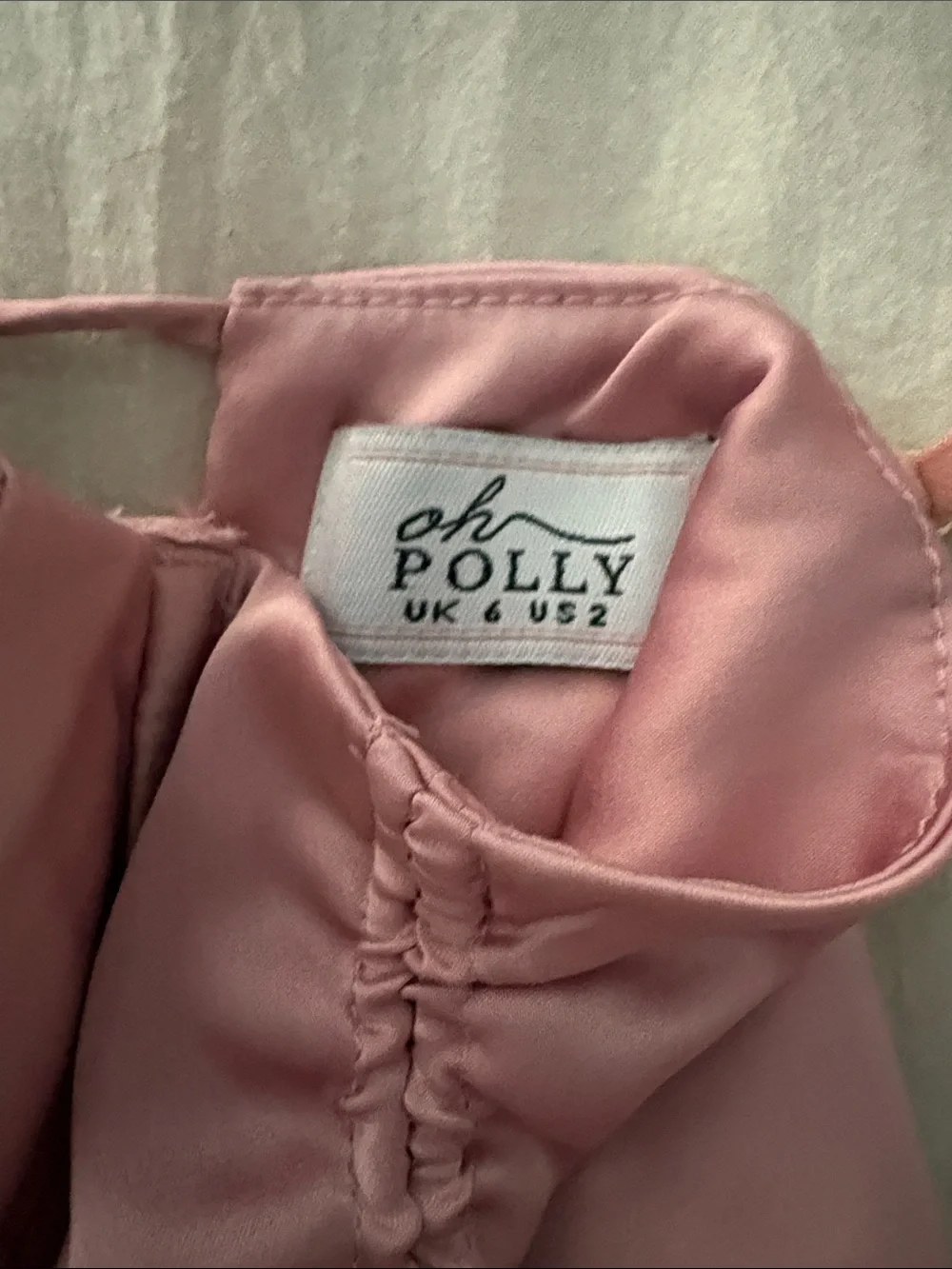 Oh Polly Pink Satin Mini Dress